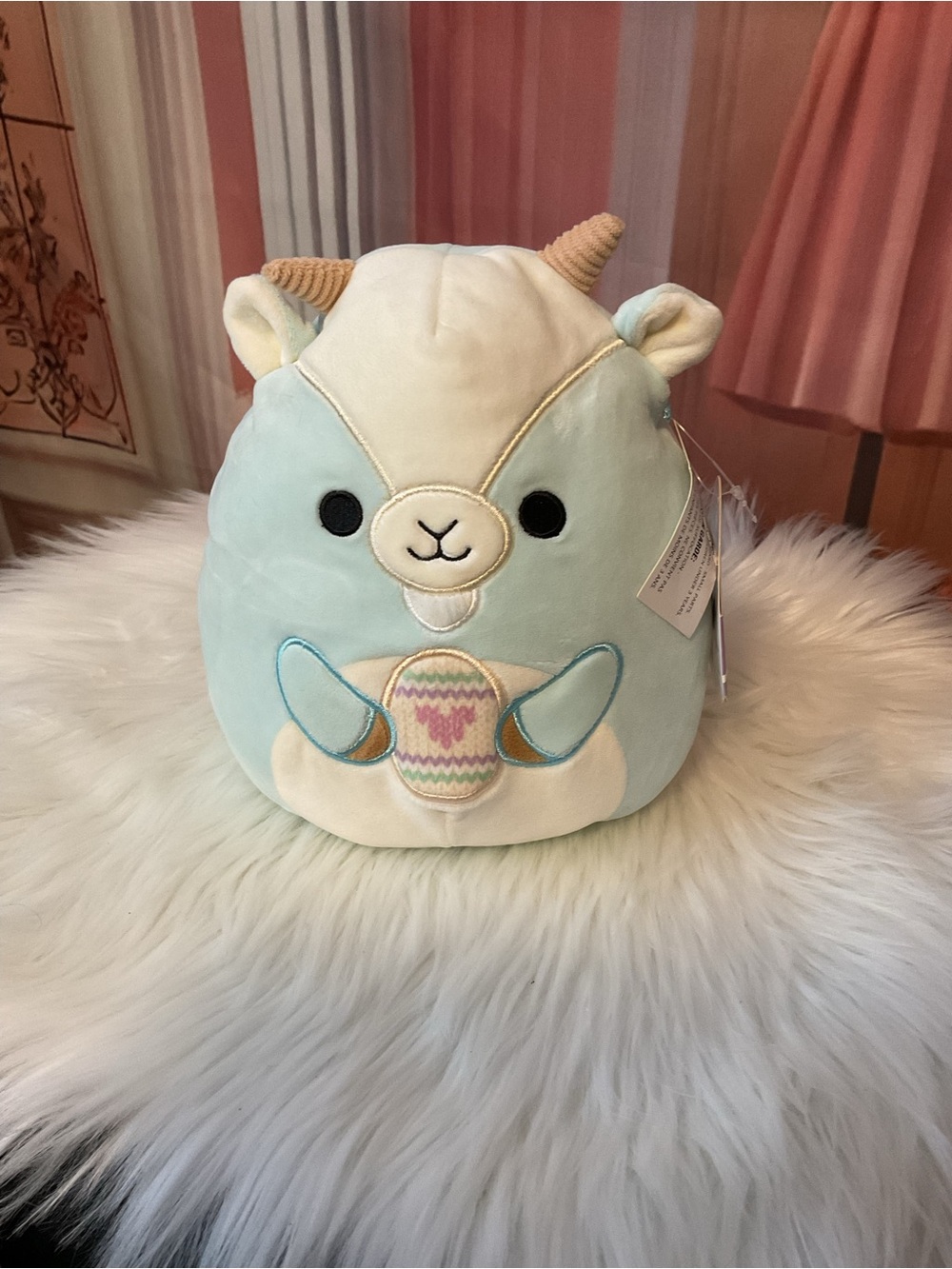 Squishmallows Mint and Cream Alpaca Plush